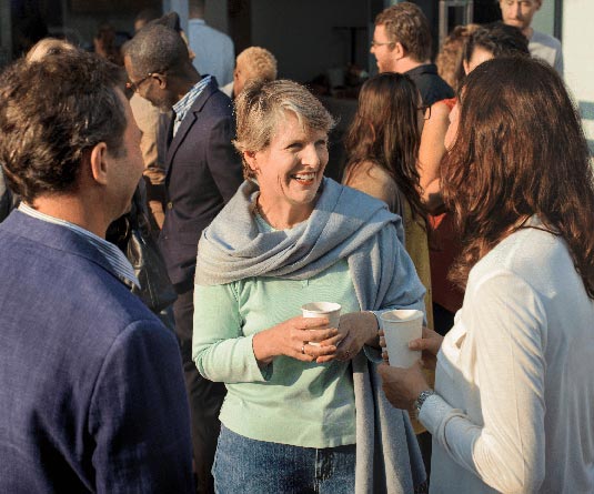 people chatting
